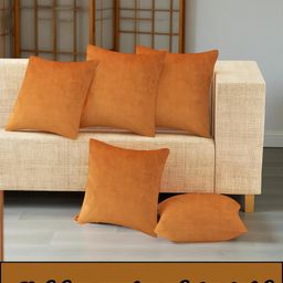 IVAZA Unisex Orange Cushion Covers-image-80