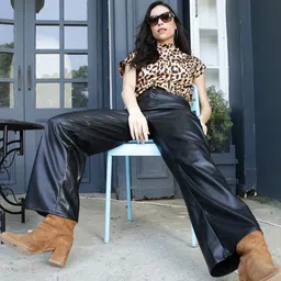 StyleCast X SERA Animal Print Wrap Top-image-79