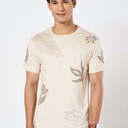 Urban Ranger by pantaloons Men Conversational Printed Round Neck Cotton Slim Fit T-shirt-picture-20