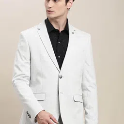 Turtle Notched Lapel Single Breasted Blazer-picture-48