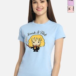 Dreambe Women Pack Of 3 Graphic Printed Round Neck Cotton T-shirts-picture-2