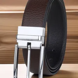 Provogue Men Textured Leather Reversible Formal Belt-image-92