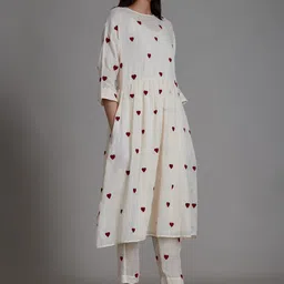 MATI Women Checked Comfort High-Rise Culottes Trousers-image-97