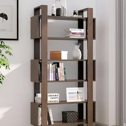 HEXA RED Brown Moisture & Termite Resistant Free Standing Book Shelf-24