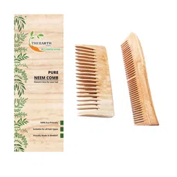 The Earth Trading Set Of 2 Natsbyte Pure Kacchi Neem Wood Comb-13