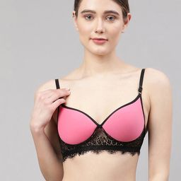 Samvar Pink Cotton Non-Wired Non Padded Minimizer Bra-picture-42