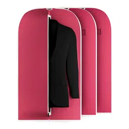Aura Pink 3 Pieces Wardrobe Suit Organisers-9