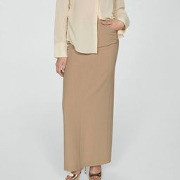 MANGO Straight Maxi Formal Skirt-picture-52