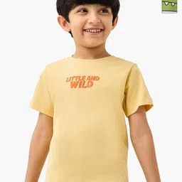 Juniors by Babyshop Boys Pack of 2 Typography Printed Round Neck Cotton T-shirts-picture-19