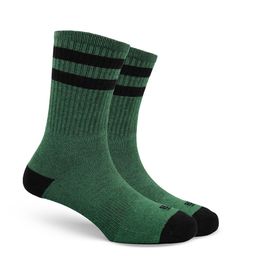 SockSoho Men Moss Mode Striped Calf-Length Socks-18