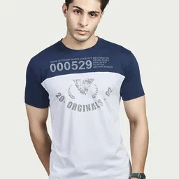 BE POSITIVE Men Typography Printed Regular Fit Round Neck T-shirt-image-91