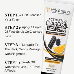 Volamena Activated Charcoal Face Scrub - 100 ml image 4