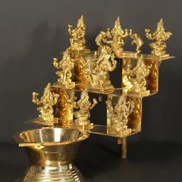 Exotic India Ashta Lakshmi Lamp With Ganesha Design image 3
