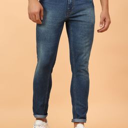 MEGHZ Men Micheal Slim Fit Heavy Fade Stretchable Jeans-image-71