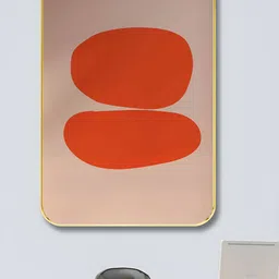 Aura Red & Lavender Abstract Wall Paintings-0