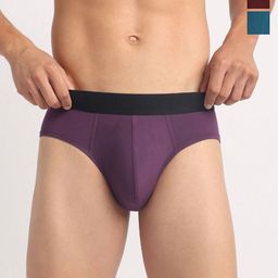 Cresmo Men Pack Of 3 Antimicrobial Basic BriefsCR-B-SLD-P3-MUL-BLUCRU-ELVI-S-picture-7