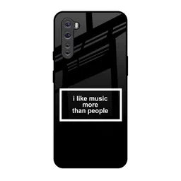 QRIOH Typography Printed OnePlus Nord Music Lover Glass Back Case Mobile Accessories-picture-11