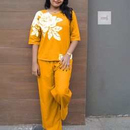 BlueWears Printed T-shirt with Palazzos-image-115
