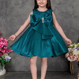 Lagorii Satin Fit & Flare Dress-picture-26