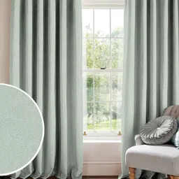 Myntra Elegant Homes Green 2 Pieces Self Design Black Out Long Door Curtains (9 Feet)-16
