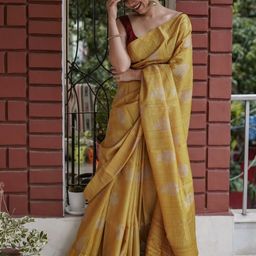 all about you Woven Design Zari Pure Silk Banarasi Saree-image-14