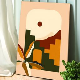 Myntra Elegant Homes Boho Tropical Canvas Landscape 1-Frame Painting Wall Art-image-23
