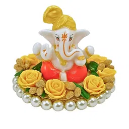 Tiny Shiny Multicoloured Ganesha Idol Showpiece-picture-9