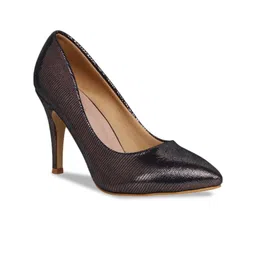 Shezone Textured Stiletto Pumps with Tassels-29
