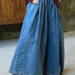 LULU & SKY Girls Wide Leg Mid-Rise Low Distress Light Fade Jeans-image-41
