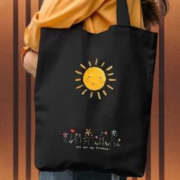 the sack co Black Canvas Tote Bag-image-19