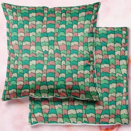ArtzFolio Multicoloured Set of 2 Velvet Square Cushion Covers-image-64