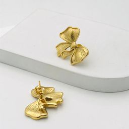 ANJNI CREATION Gold-Plated Quirky Shaped Studs image 3