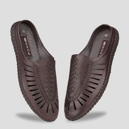 EZOK Men Leather Round Toe Mules-image-97