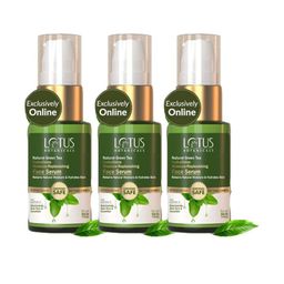 Lotus Botanicals Set Of 3 Natural Green Tea HydraDetox Face Serum - 30 g Each-40