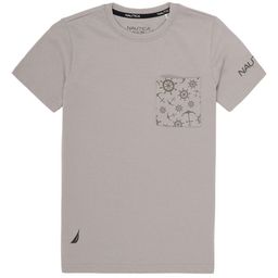 Nautica Kid's Graphic Printed Round Neck Pure Cotton T-shirt-image-8