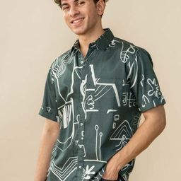 FREEDOM TREE Men Comfort Printed Casual Shirt-image-49