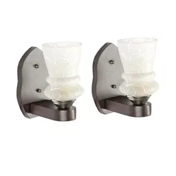 Somil Premium Designer Glass Wall / Night Lamp Elegant & Stylish Dcor Accent for Modern Interiors, color- White, Size:- 19.5 X 26 X 29 CM-16