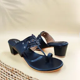 THE MADRAS TRUNK Women Block Heels Sandals-image-17