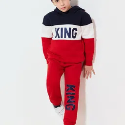 Trendyol Boys Printed Hooded Sweatshirt With Jogger-picture-0