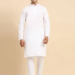 Moda Rapido Men Regular Pure Cotton Kurta with Trousers-48