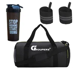 GROUPERS Medium Foldable Sports or Gym Duffel Bag-image-84