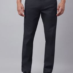 Richlook Men Textured Smart Slim Fit Trousers-image-93