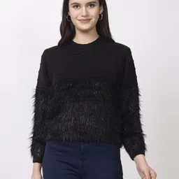 Lory Women Striped Woollen Pullover-picture-30