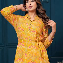 Indo Era Printed Tunic With Trousers Co-Ords-image-87