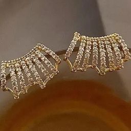 ONUYX Gold-Plated Alloy Zircon Earrings-18