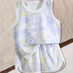 FOREVER FRIDAY Boys Printed Round Neck T-Shirt With Shorts-picture-31