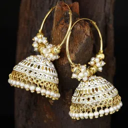 Anouk Dome Shaped Jhumkas Earrings-image-18