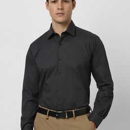 Van Heusen Men Spread Collar Geometric Printed Cotton Formal Shirt-image-57