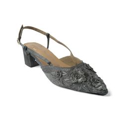 CHY Women Embellished Slingback Block Pumps-image-4