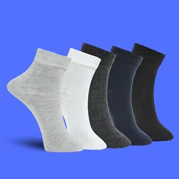 MJE Unisex Pack Of 5 Everyday Lightweight Ankle-Length Socks-42